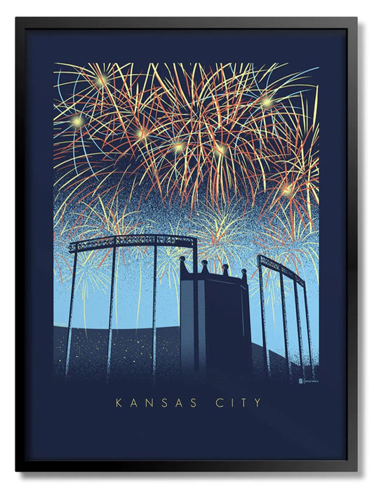 Kauffman Fireworks Print